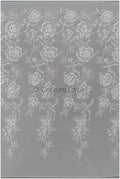 Romantischer Blumen Spitzenstoff/ bestickte Blumenspitze Off-White/ Hochzeitskleid Spitze/ Rosen Spitzenstoff/ Braut Spitze// L21-029N