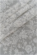 Romantischer Blumen Spitzenstoff/ Milch-Seide bestickte Blumenspitze/ Off-White Spitze/ Braut Spitzenstoff// L21-032N