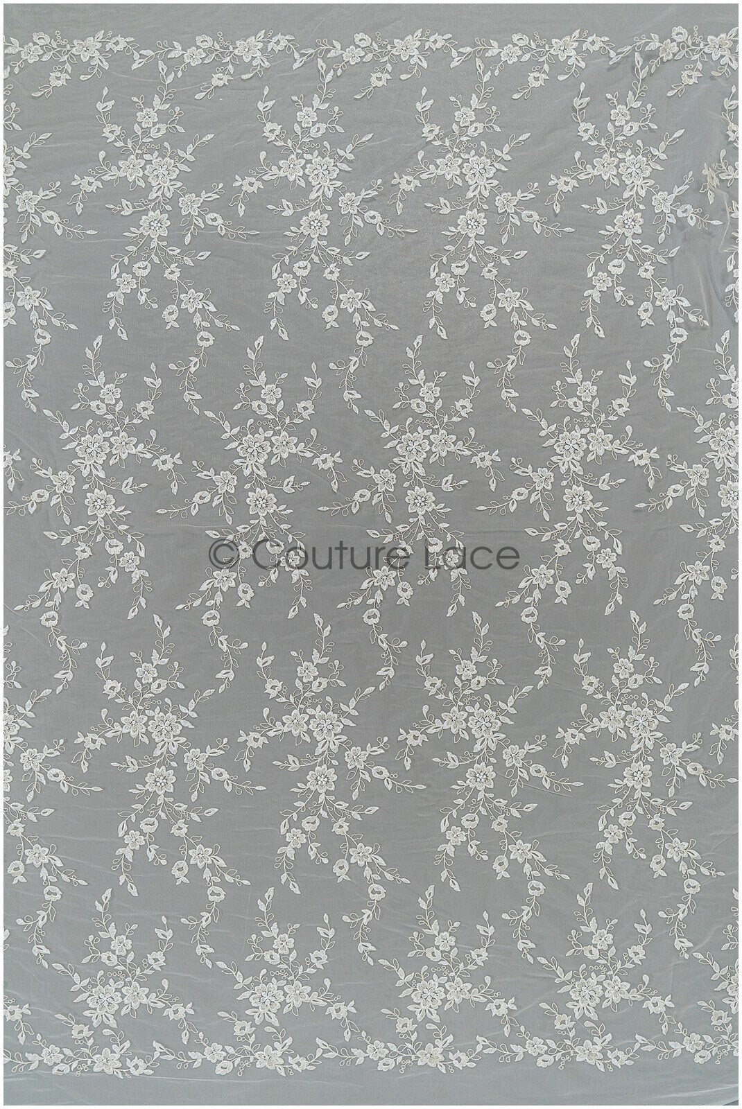 Romantischer Frühlingsblumen Spitzenstoff/ bestickte florale Spitze/ Braut Spitzenstoff// L21-109N