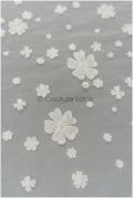Perlen Brautspitzenstoff mit Blumen/ perlengeflochtener Spitzenstoff/ Braut Spitzenstoff mit kleinen Blumen// L21-126