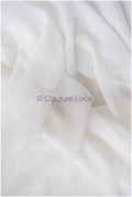 Very soft, flowing &amp; light bridal chiffon in off-white/ bridal chiffon fabric// R-125 