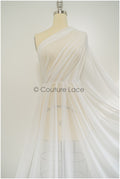 Very soft, flowing &amp; light bridal chiffon in off-white/ bridal chiffon fabric// R-125 