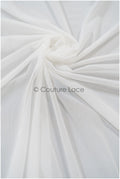 Exquisite off-white stretch fabric/ elegant stretch net tulle lace fabric/ flawless net tulle lace// R-127 