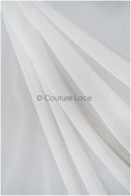 Exquisite off-white stretch fabric/ elegant stretch net tulle lace fabric/ flawless net tulle lace// R-127 