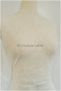 French floral lace/ bridal raschel lace/ French veil lace/ bridal chanitilly lace/ Edwardian lace fabric// L21-416 