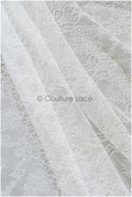 French floral lace/ bridal raschel lace/ French veil lace/ bridal chanitilly lace/ Edwardian lace fabric// L21-416 