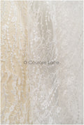 Wellenmuster Brautspitze Stoff/ Braut Spitzenstoff Off-White/ geometrisches Muster/ Spitzenstoff mit Blumen// L20-024N