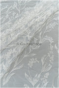 Maiglöckchen Spitzenstoff Off-White/ gestickte Braut Spitze/ zarte Maiglöckchen Spitze/ Brautspitze Stoff// L21-077
