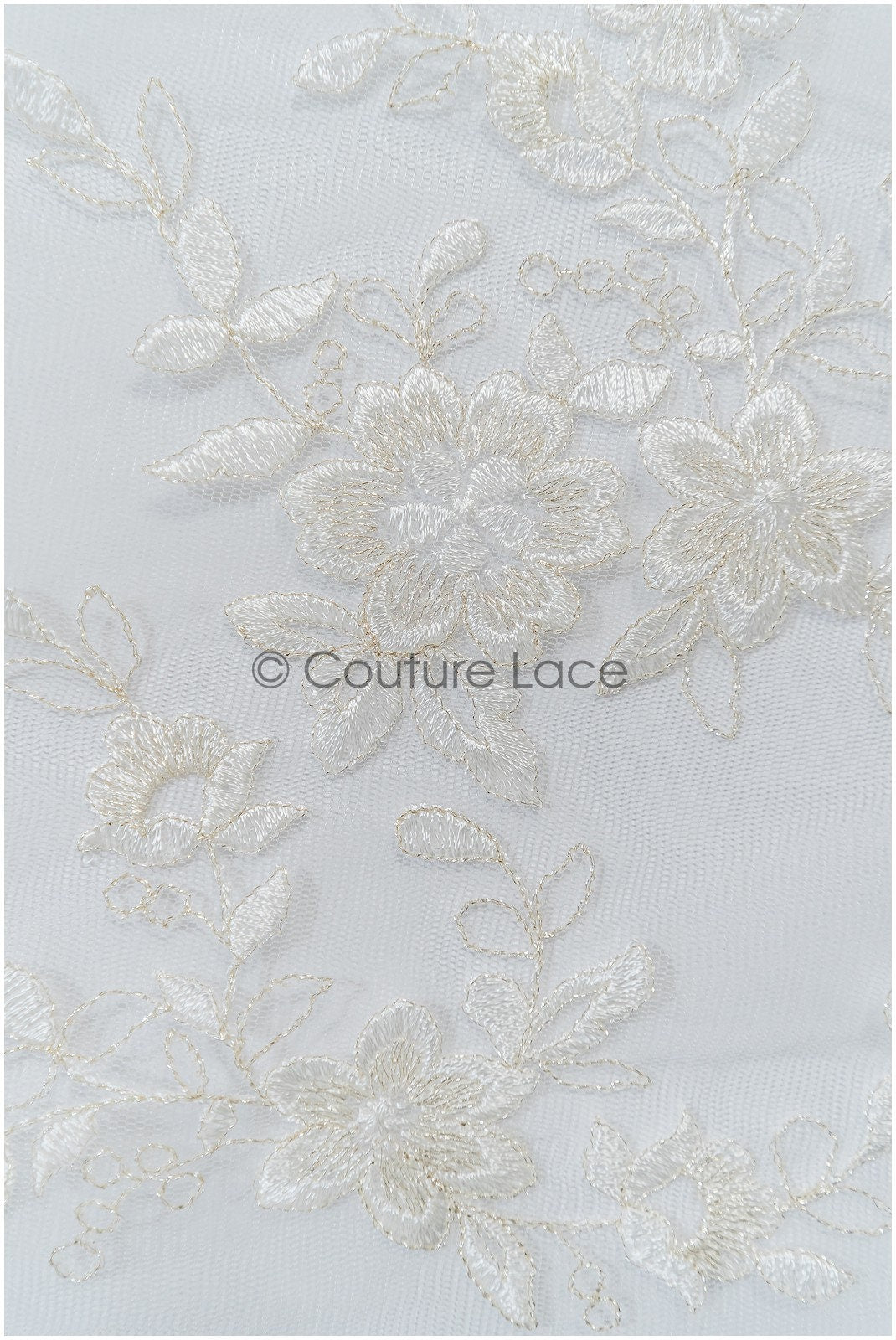 Romantischer Frühlingsblumen Spitzenstoff/ bestickte florale Spitze/ Braut Spitzenstoff// L21-109N
