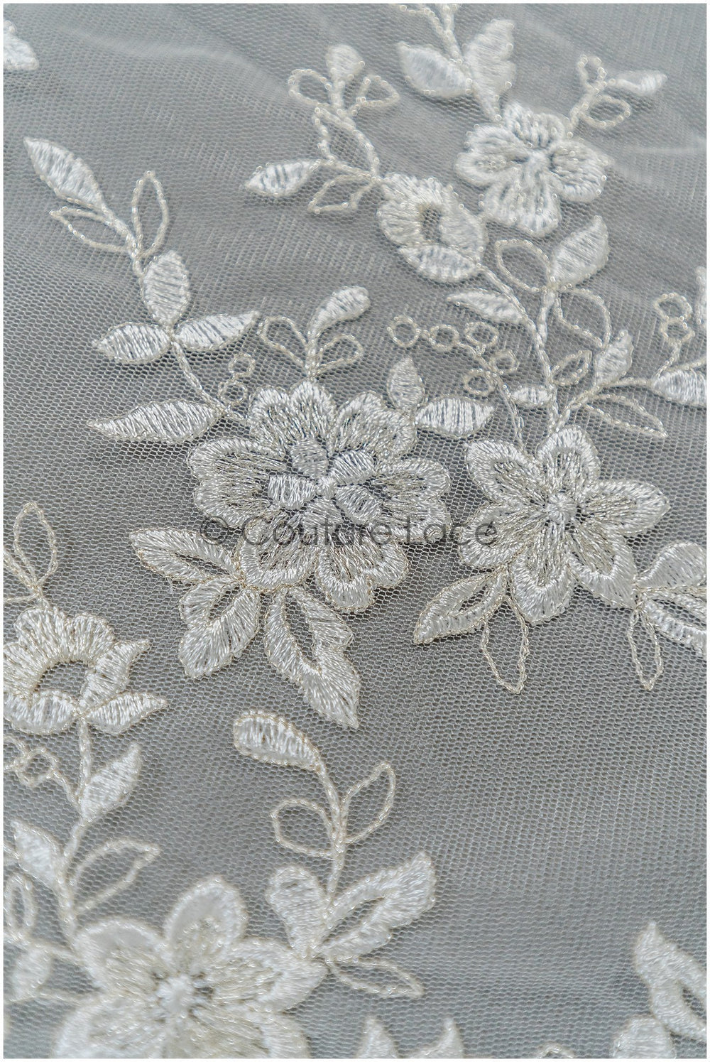 Romantischer Frühlingsblumen Spitzenstoff/ bestickte florale Spitze/ Braut Spitzenstoff// L21-109N