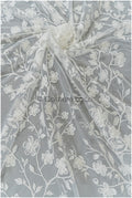 Blüten Spitzenstoff Off-White/ Brautspitze mit Perlen/ Blüten Brautspitze/ Braut Spitze// L21-119