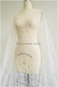 Romantischer Braut Spitzenstoff Off-White/ florale Spitze/ Dessous Spitze/ Brautspitze// L21-412