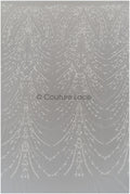 Handperlen Brautspitze Off-White/ Perlen Braut Spitze/ Couture Brautspitzenstoff mit Perlen/ Designer Couture Spitze// L21-191