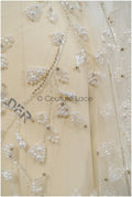 Pearl lace fabric off-white/ Pearl wedding dress lace/ Bridal lace fabric/ Pearl lace// L21-132N