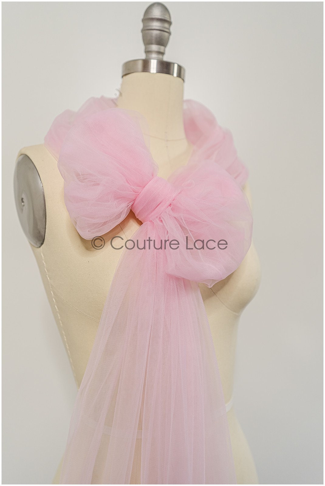 Cotton Candy Pink - 160cm wide very soft tulle fabric for bridal veils and wedding dresses// R-145-4-BOLT 30YDS
