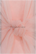 Bright Coral - 160cm wide very soft tulle fabric for bridal veils and wedding dresses/ soft mesh fabric// R-147-24 
