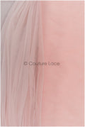 Bright Coral - 160cm wide very soft tulle fabric for bridal veils and wedding dresses/ soft mesh fabric// R-147-24 