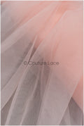 Bright Coral - 160cm wide very soft tulle fabric for bridal veils and wedding dresses/ soft mesh fabric// R-147-24 