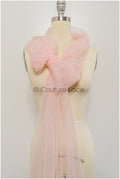 Bright Coral - 160cm wide very soft tulle fabric for bridal veils and wedding dresses/ soft mesh fabric// R-147-24 