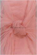 Salmone Pink - 160cm wide very soft tulle fabric for bridal veils and wedding dresses/ soft mesh fabric// R-148-25-BOLT 30YDS