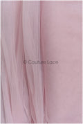 Pastel pink - 160cm wide very soft tulle fabric for bridal veils and wedding dresses/ soft mesh fabric//  R-150-53 