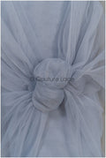 Grey Blue - 160cm wide very soft tulle fabric for bridal veils and wedding dresses/ soft mesh fabric// R-151-56