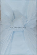 Light blue - 160cm wide very soft tulle fabric for bridal veils and wedding dresses/ soft mesh fabric// R-153-61