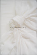 Very soft, flowing &amp; light bridal chiffon in off-white/ bridal chiffon fabric// R-125 