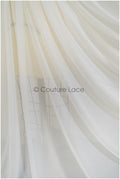 Very soft, flowing &amp; light bridal chiffon in off-white/ bridal chiffon fabric// R-125 