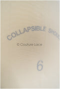 Exquisite off-white stretch fabric/ elegant stretch net tulle lace fabric/ flawless net tulle lace// R-127 