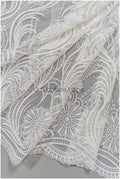 1.3yds Boho lace fabric off-white/ cotton bridal lace fabric/ boho wedding dress lace/ vintage bridal lace// L21-196N