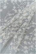Blüten Spitzenstoff Off-White/ Brautspitze mit Perlen/ Blüten Brautspitze/ Braut Spitze// L21-119