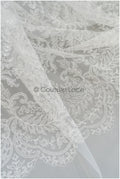 Romantischer Braut Spitzenstoff Off-White/ florale Spitze/ Dessous Spitze/ Brautspitze// L21-412