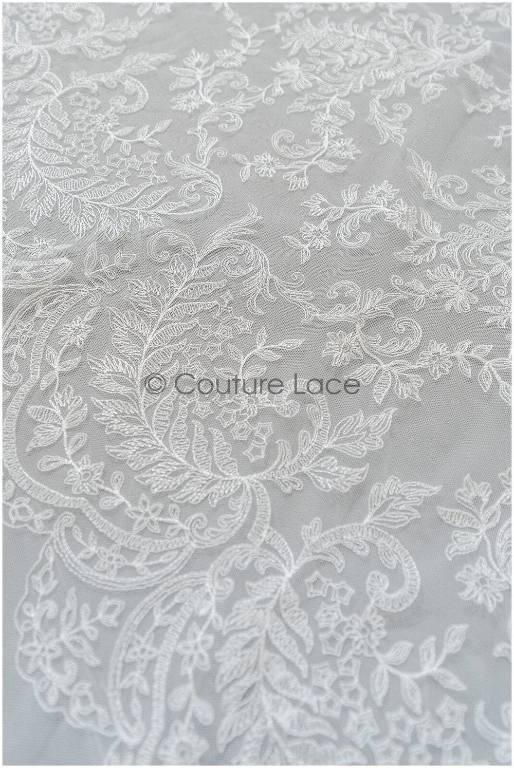 Romantischer Braut Spitzenstoff Off-White/ florale Spitze/ Dessous Spitze/ Brautspitze// L21-412