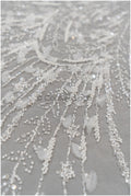 Handperlen Brautspitze Off-White/ Perlen Braut Spitze/ Couture Brautspitzenstoff mit Perlen/ Designer Couture Spitze// L21-191