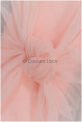 Bright Coral - 160cm wide very soft tulle fabric for bridal veils and wedding dresses/ soft mesh fabric// R-147-24-BOLT 30YDS 