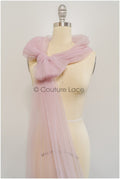 Pastel Pink - 160cm wide very soft tulle fabric for bridal veils and wedding dresses/ soft mesh fabric// R-150-53-BOLT 30YDS