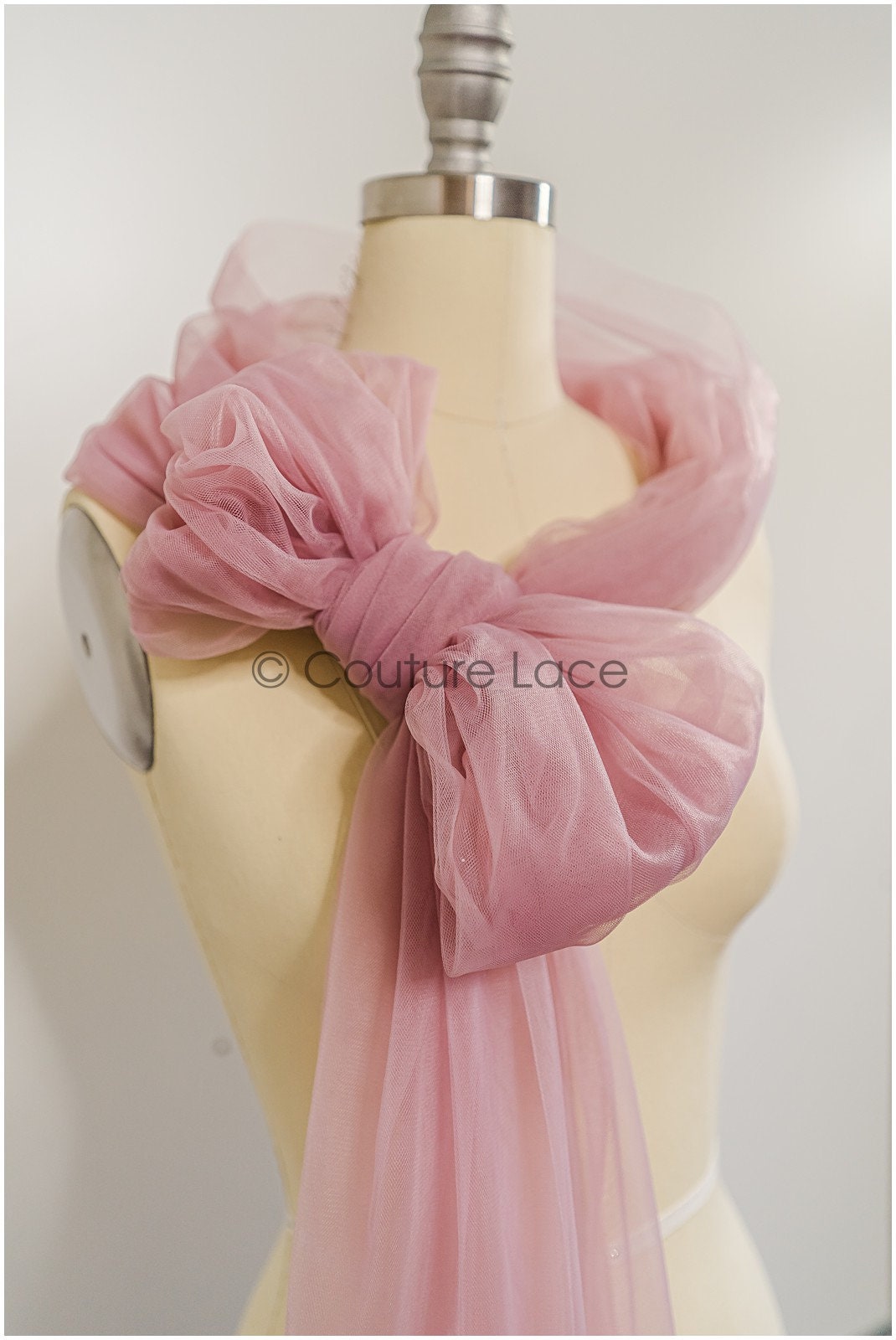 Blush Pink - 160cm wide very soft tulle fabric for bridal veils and wedding dresses/ soft mesh fabric// R-154-62 BOLT 30YDS
