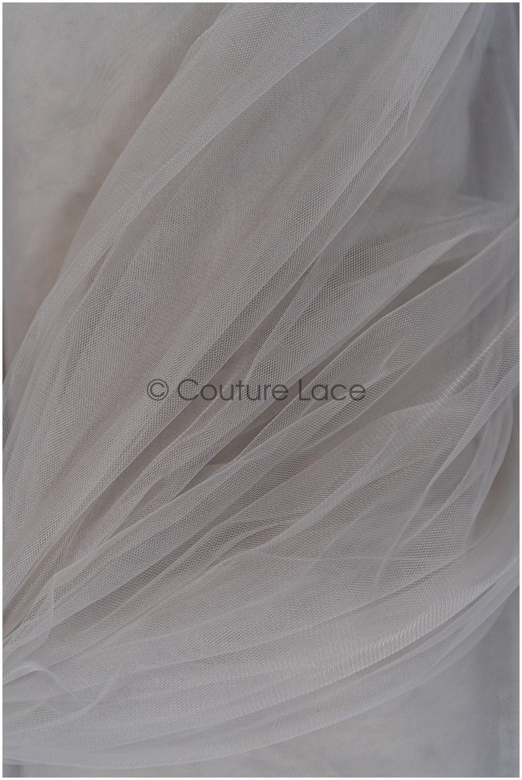 Steel Grey - 160cm wide very soft tulle fabric for bridal veils and wedding dresses/ soft mesh fabric// R-149-52-BOLT 30YDS 