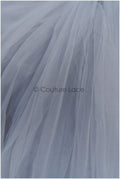 Grey Blue - 160cm wide very soft tulle fabric for bridal veils and wedding dresses/ soft mesh fabric// R-151-56