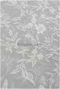 Weicher Perlen Spitzenstoff mit Blumen & Astmuster/ florale Brautspitze/ Couture Braut Spitzenstoff// L21-086B
