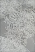 Weiche Braut Spitze Off-White/ Orientalische Braut Spitze/ Boho Spitzenstoff für Brautkleid// L21-044B