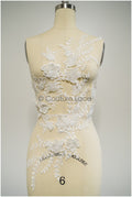 3D Blume Spitzen Applikation, 3D Blumen Applikation, Lace Blumen Applikation, Spitzen Applikation, 3D Brautkleid Spitzen Applikation, Braut Lacepatch// A21-250