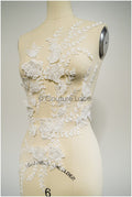 3D Blume Spitzen Applikation, 3D Blumen Applikation, Lace Blumen Applikation, Spitzen Applikation, 3D Brautkleid Spitzen Applikation, Braut Lacepatch// A21-250