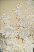 3D Blume Spitzen Applikation, 3D Blumen Applikation, Lace Blumen Applikation, Spitzen Applikation, 3D Brautkleid Spitzen Applikation, Braut Lacepatch// A21-250