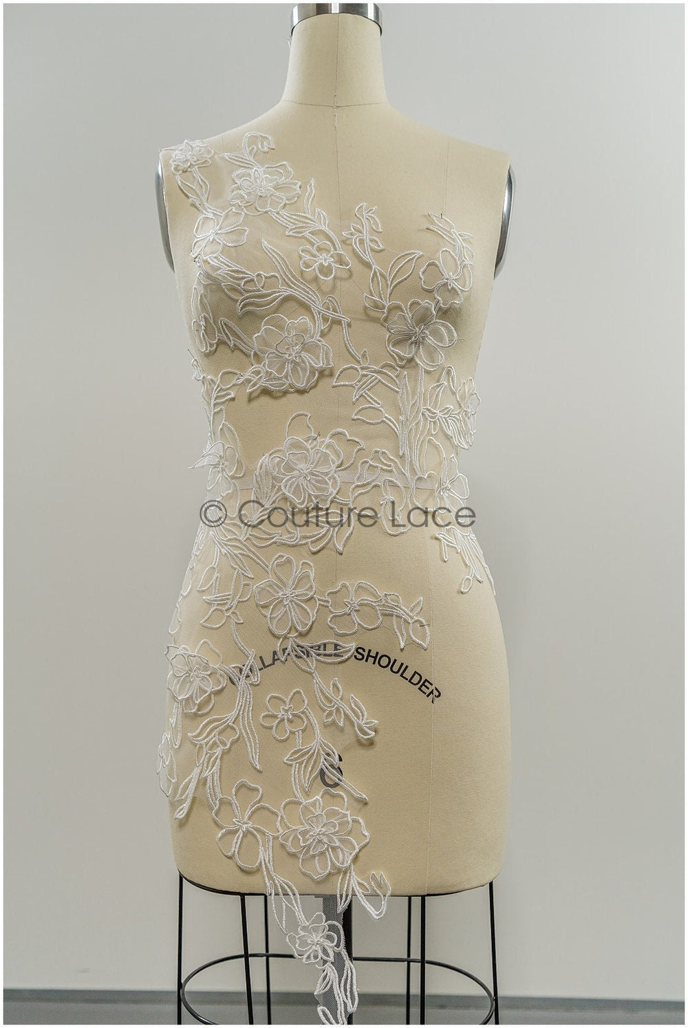 3D Blumen Spitzen Applikation, 3D Blumen Applikation, SpitzenBlume Applikation, Spitzen Applikation, 3D Brautkleid Spitzen Applikation, BrautSpitze Applikation// A21-239
