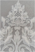 Floral lace applique for wedding dress, floral lace patch, embroidered lace applique, bridal applique// A21-229