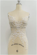 Perlen-Applikationen für Brautkleid, Blumen-Spitzen-Patches, bestickte Spitzenapplikationen, kordelierte Spitzenapplikationen off-white// A21-217