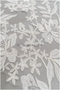 Perlen-Applikation für Brautkleid, Blumenspitze Aufnäher, bestickte Spitzenapplikation, Brautapplikation// A21-201