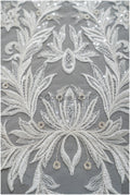 Floral lace applique for wedding dress, floral lace patch, embroidered lace applique, bridal applique// A21-202